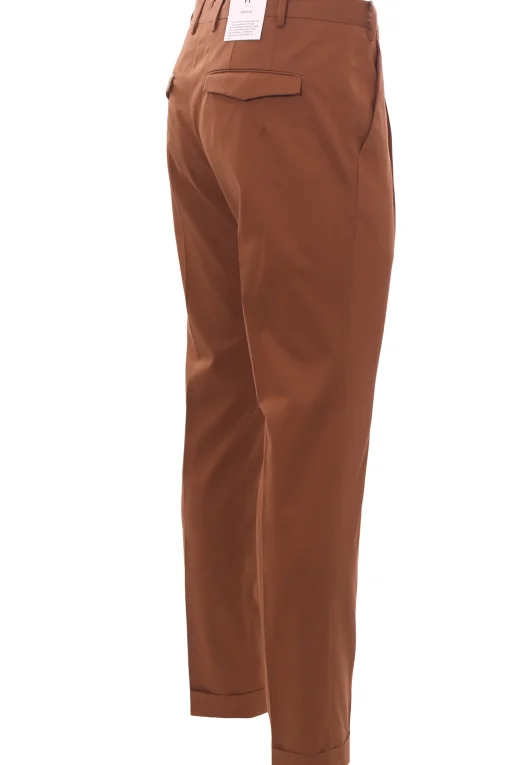 pantalone master 1p in cotone e seta stretch