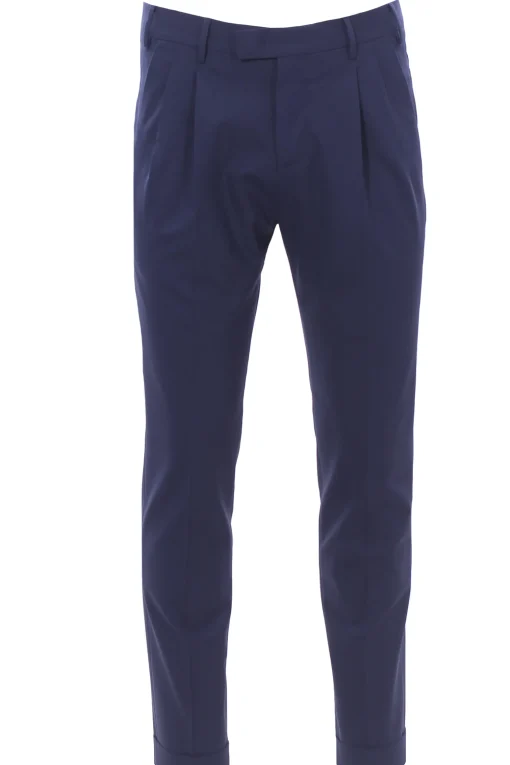 pantalone master 2p in tela di lana stretch