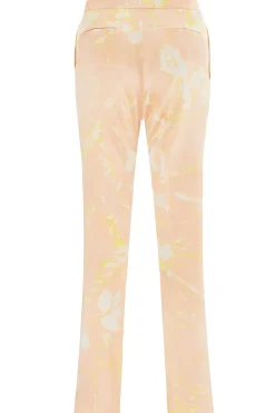 Pantalone montefalco stampa tilia in seta