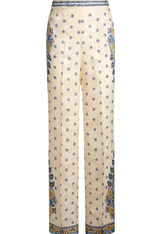 pantalone motivo medaglioni