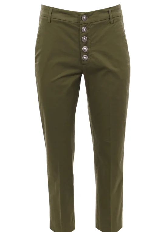 Pantalone nina con bottoni gioiello