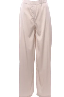 Pantalone palazzo in viscosa di seta