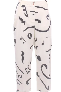 Pantalone printed in cotone stampato