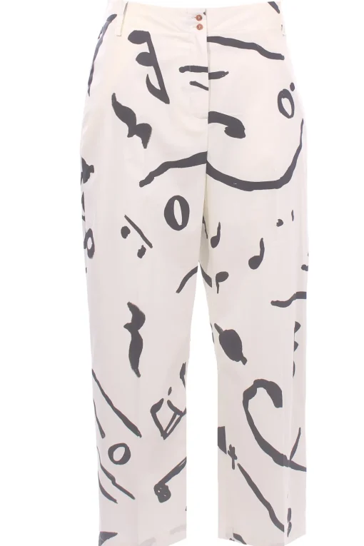Pantalone printed in cotone stampato