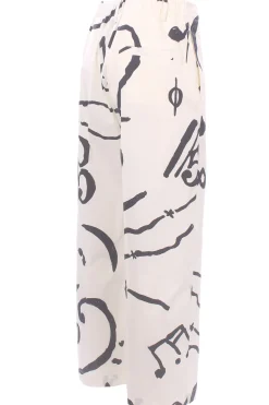 Pantalone printed in cotone stampato
