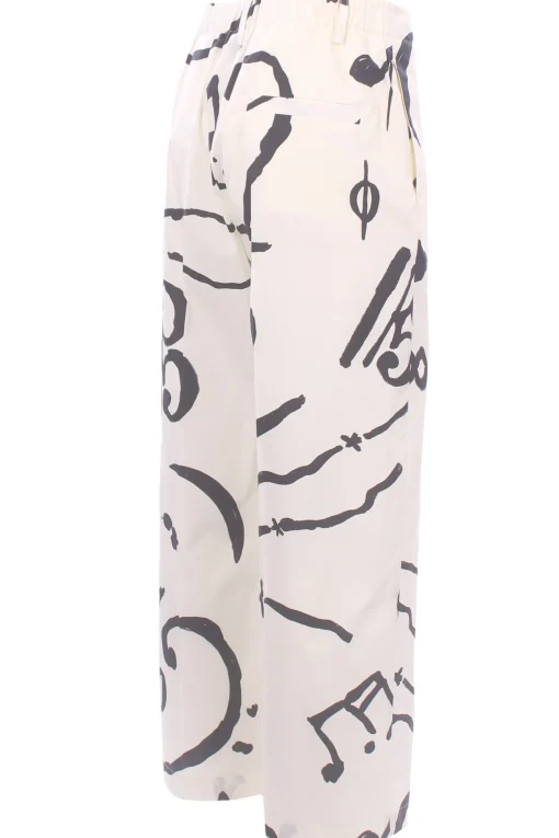 Pantalone printed in cotone stampato