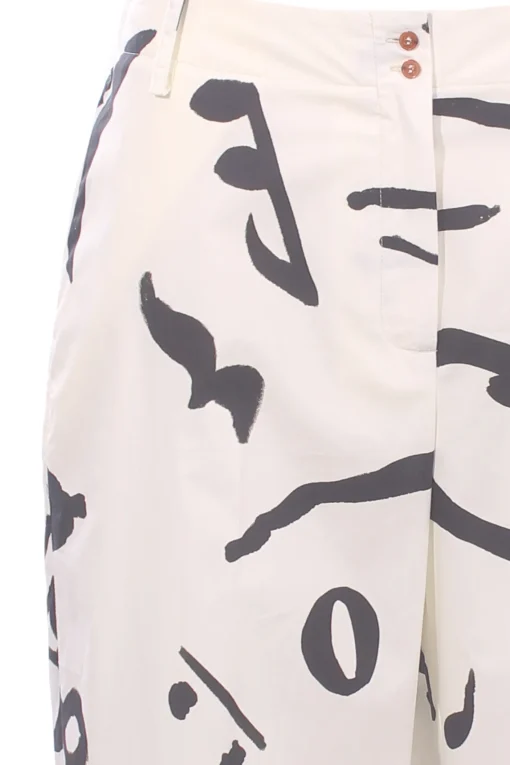 Pantalone printed in cotone stampato