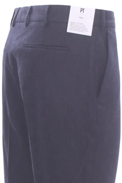 pantalone rebel 1p in flanella di lana e cashmere