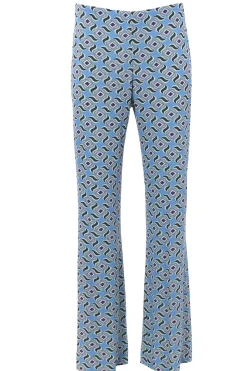 Pantalone swirl prin in jersey