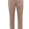 Pantalone vita alta in tencel