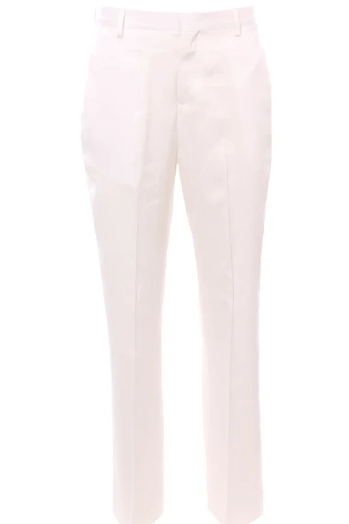 Pantalone vita alta in tencel