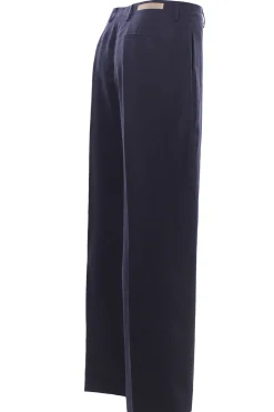 Pantalone vita alta in tencel