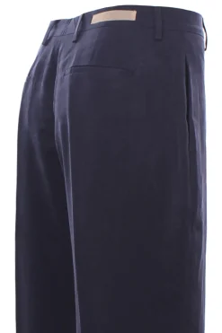 Pantalone vita alta in tencel