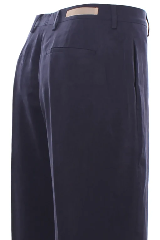 Pantalone vita alta in tencel