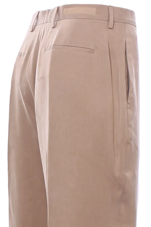 Pantalone vita alta in tencel