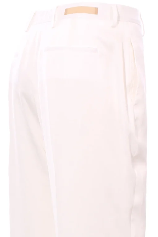 Pantalone vita alta in tencel