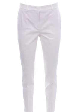 Pantaloni corso como in cotone con impunture
