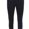 Pantaloni corso como in cotone con impunture