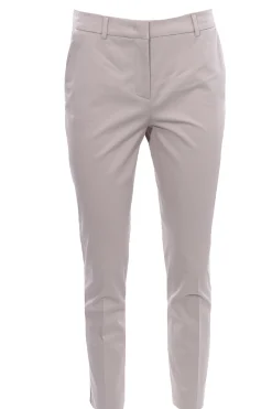Pantaloni corso como in cotone con impunture