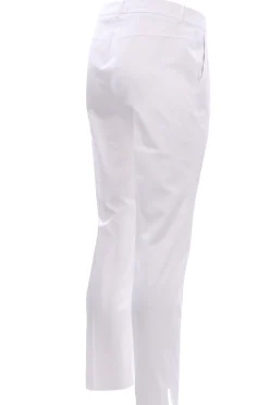 Pantaloni corso como in cotone con impunture