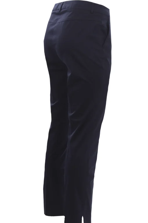 Pantaloni corso como in cotone con impunture