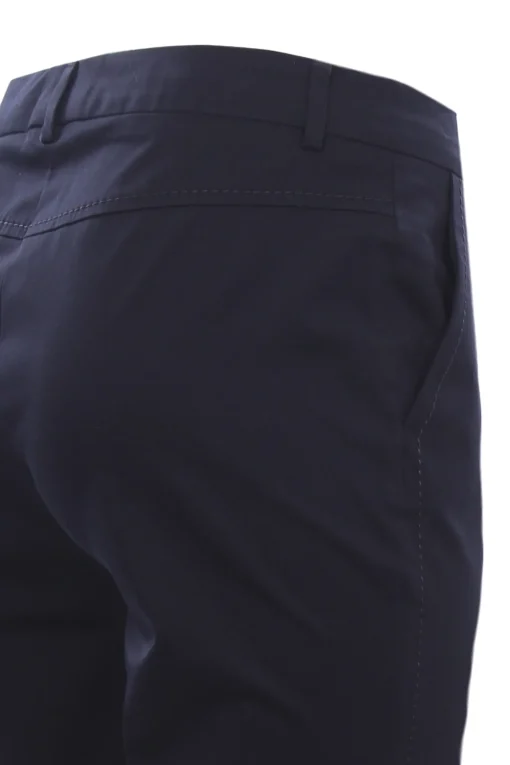 Pantaloni corso como in cotone con impunture