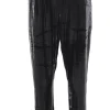 Pantaloni effetto spalmato