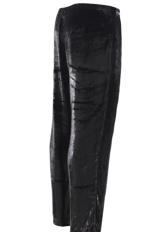 Pantaloni effetto spalmato