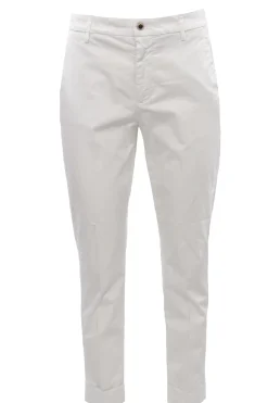 Pantaloni erin gamba stretta con risvolto