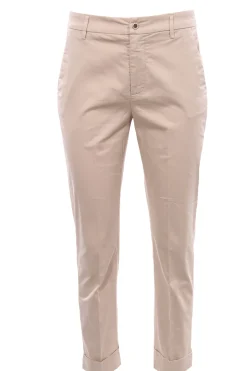 Pantaloni erin gamba stretta con risvolto