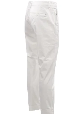Pantaloni erin gamba stretta con risvolto