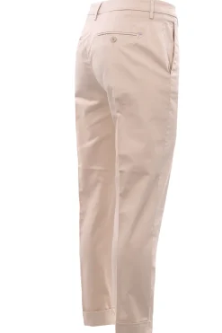 Pantaloni erin gamba stretta con risvolto