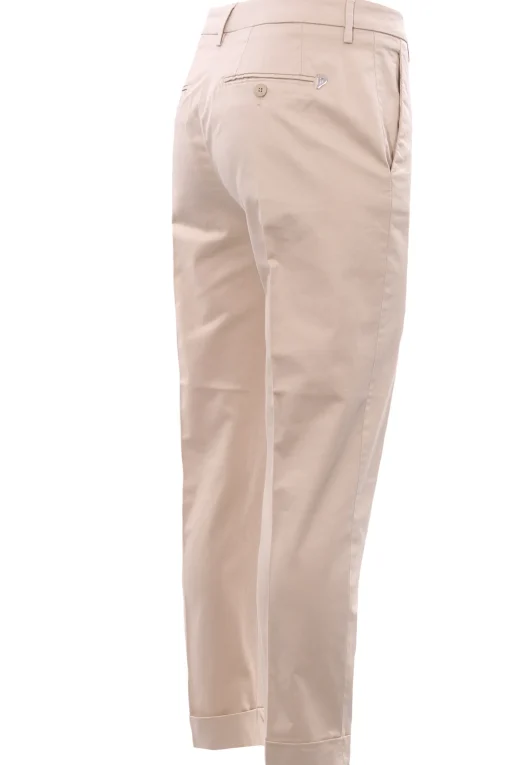 Pantaloni erin gamba stretta con risvolto