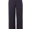 Pantaloni gamba larga in viscosa con coulisse