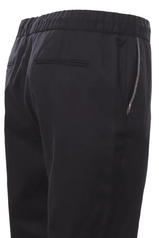 Pantaloni in lana con coulisse