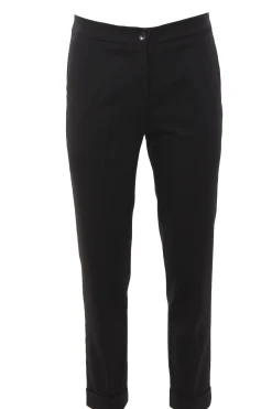 Pantaloni in lana stretch jacquard