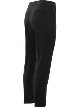 Pantaloni in lana stretch jacquard