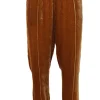 Pantaloni in velluto con elastico