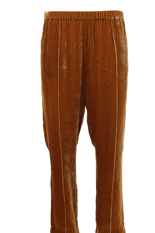 Pantaloni in velluto con elastico