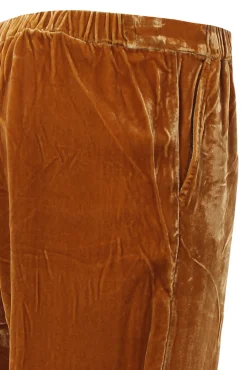 Pantaloni in velluto con elastico