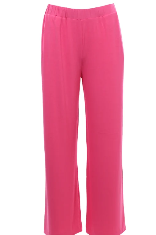 Pantaloni in viscosa gamba larga