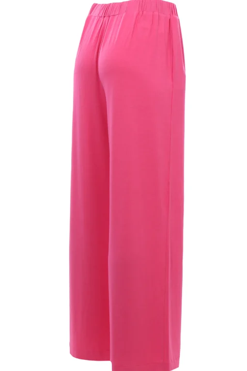 Pantaloni in viscosa gamba larga
