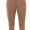 Pantaloni koons in velluto millerighe