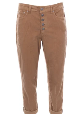 Pantaloni koons in velluto millerighe