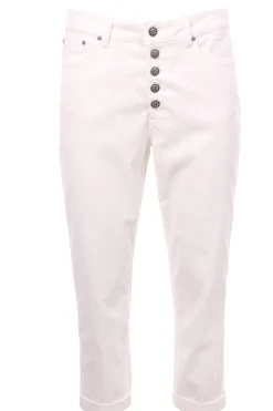 Pantaloni koons in velluto millerighe