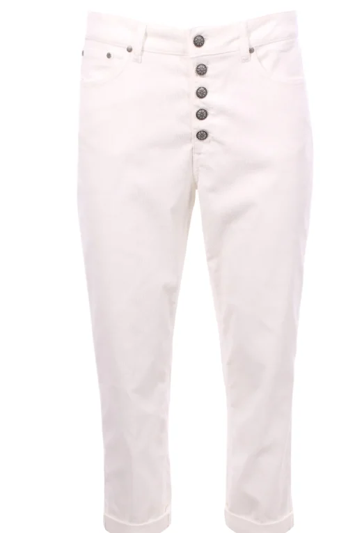 Pantaloni koons in velluto millerighe