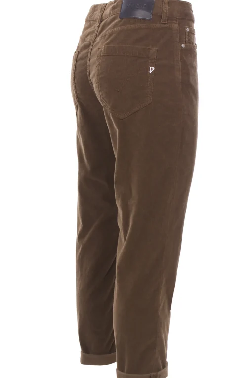 Pantaloni koons in velluto millerighe