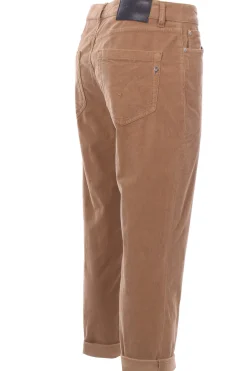 Pantaloni koons in velluto millerighe