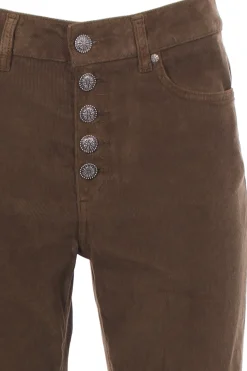Pantaloni koons in velluto millerighe