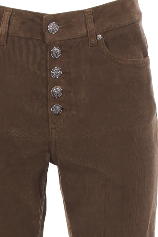 Pantaloni koons in velluto millerighe